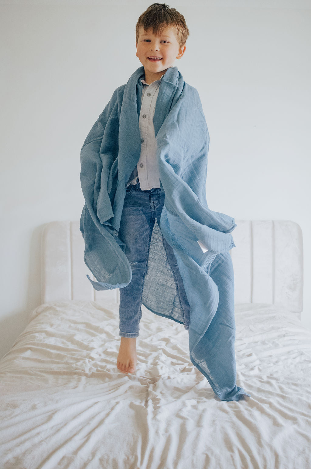 Cozy Child 2-Layer Cotton Muslin Blankets - Available in 2 Vibrant Colors