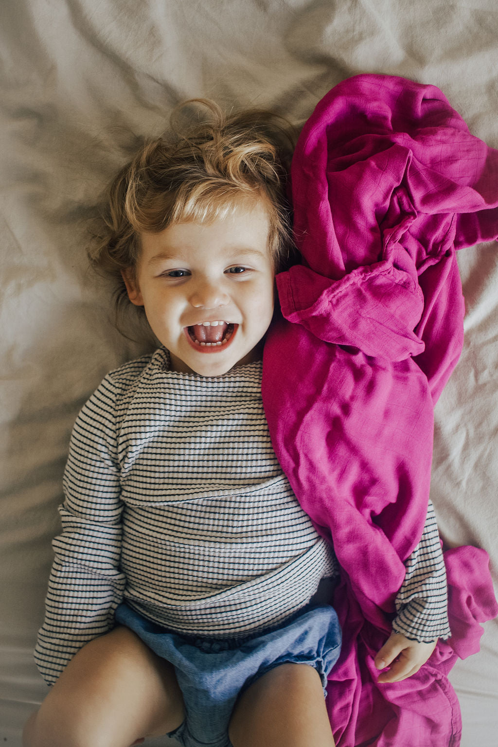 Premium Baby/Toddler 2 Layer Bamboo Muslin Blanket - Available in 2 Colors