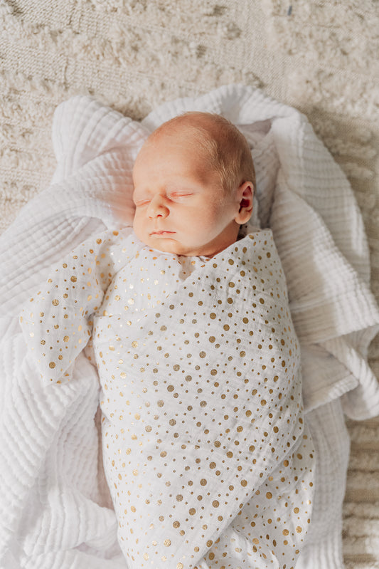 Soft Baby/Toddler 2-Layer Cotton Muslin Blankets - Available in 2 Colors