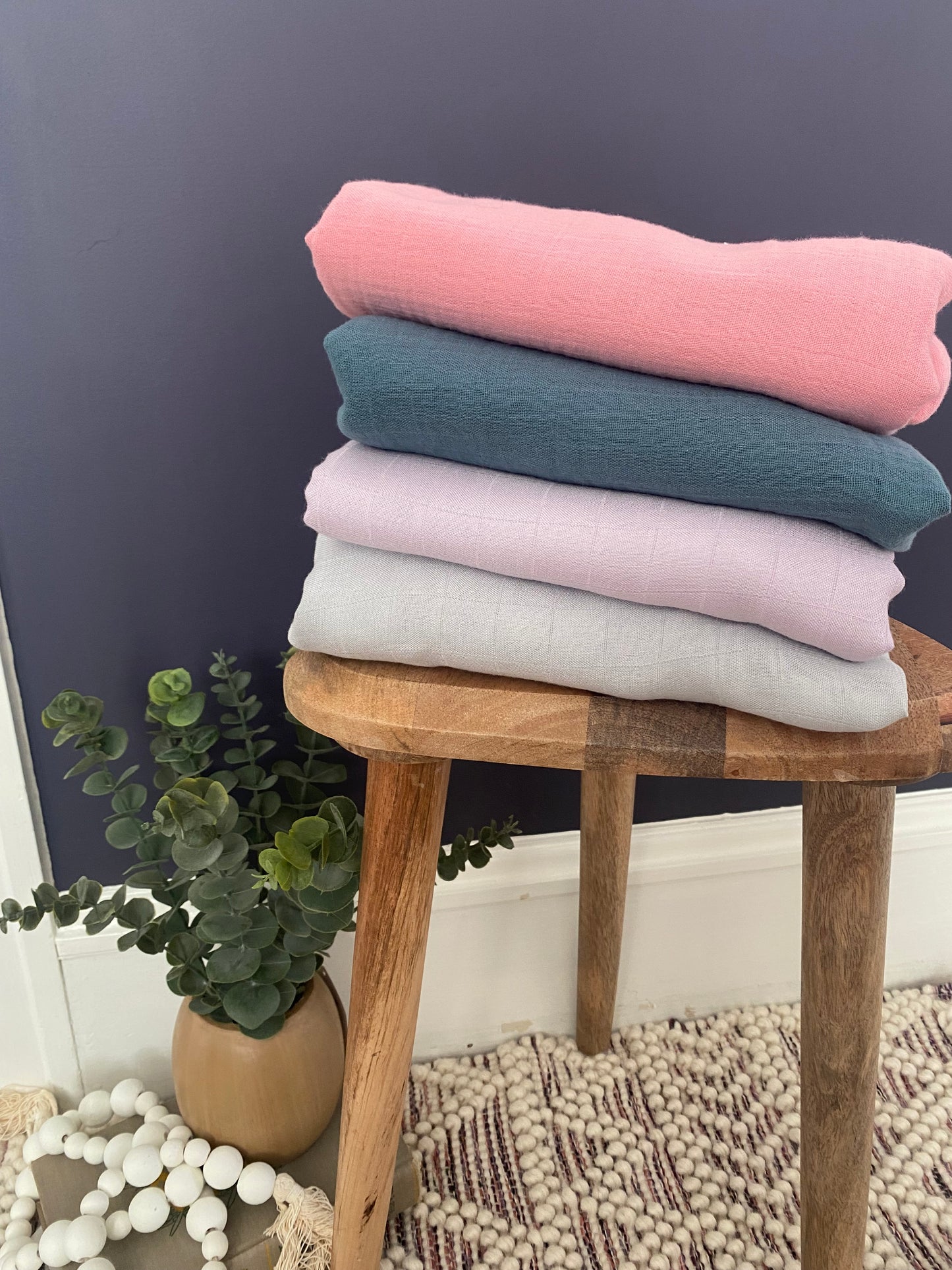 Cozy Child 2-Layer Cotton Muslin Blankets - Available in 2 Vibrant Colors